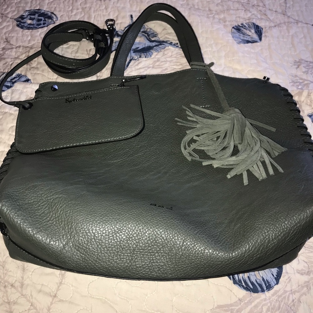 ASHTON TOTE BAG olive color - Picture 3 of 12